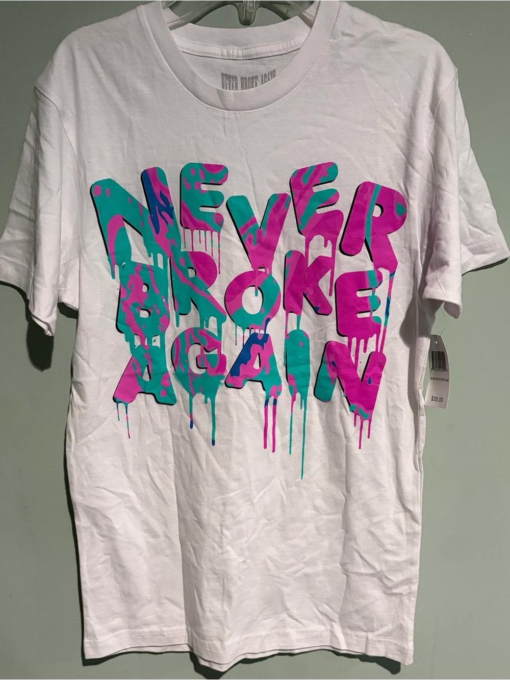 Never Broke Again Dripping Colors T-shirt